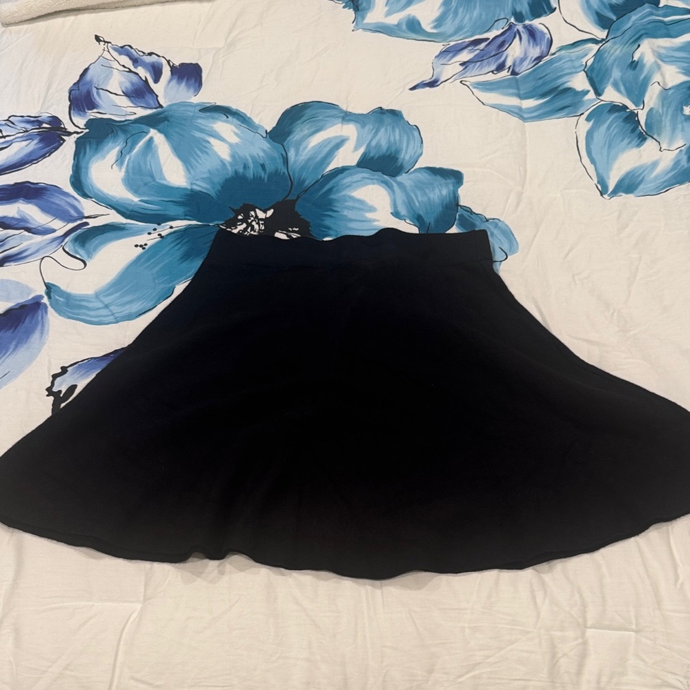 Bar III Elegant Black Skater Skirt